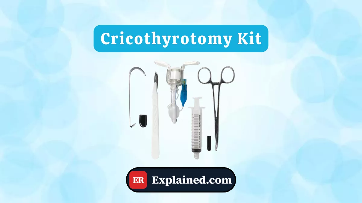 Cricothyrotomy Kit — Emergency Drug Administration | The Pitt TV Series | ER Explained.com